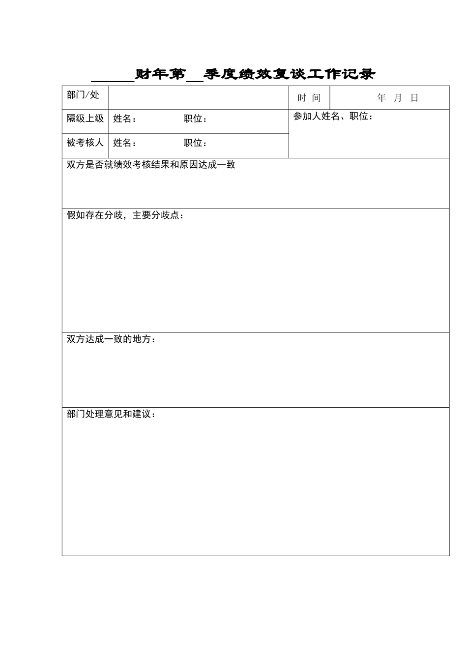 绩效复谈工作记录_第2页