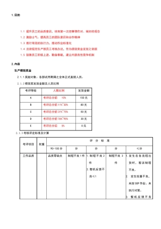 绩效奖金及岗位津贴办法
