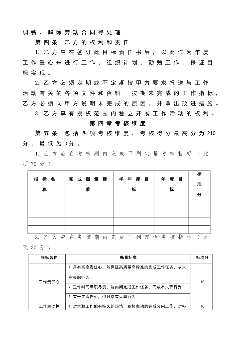 绩效目标责任书_第2页