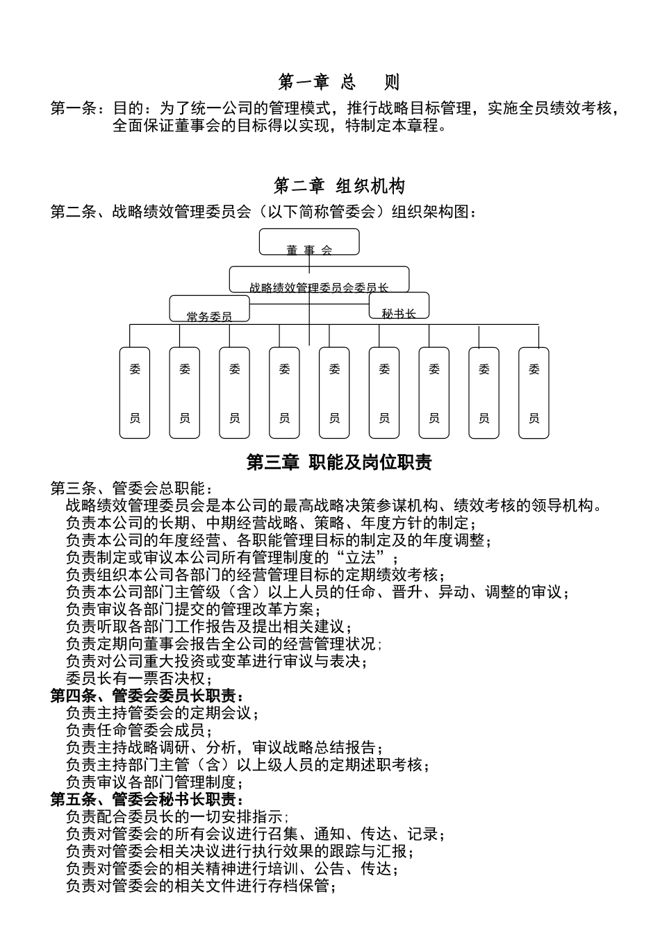 绩效管理委员会章程_第1页