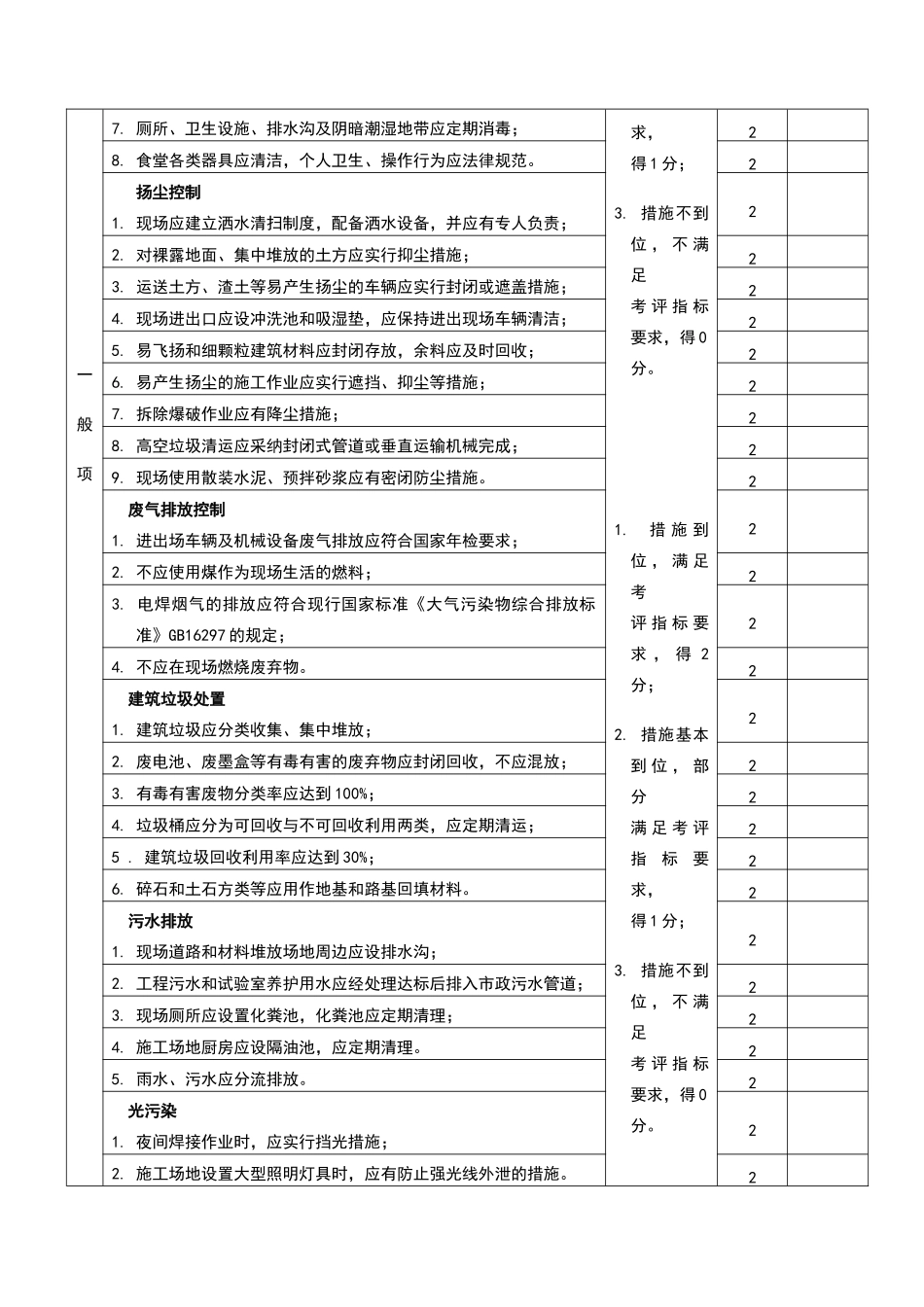 绿色施工要素评价表95593_第2页