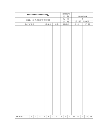 绿色部品管理手册