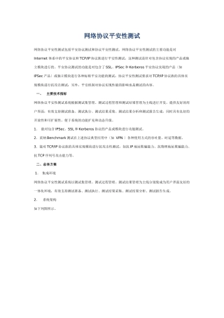 网络协议安全性测试