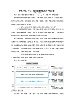 罗兰贝格：中台