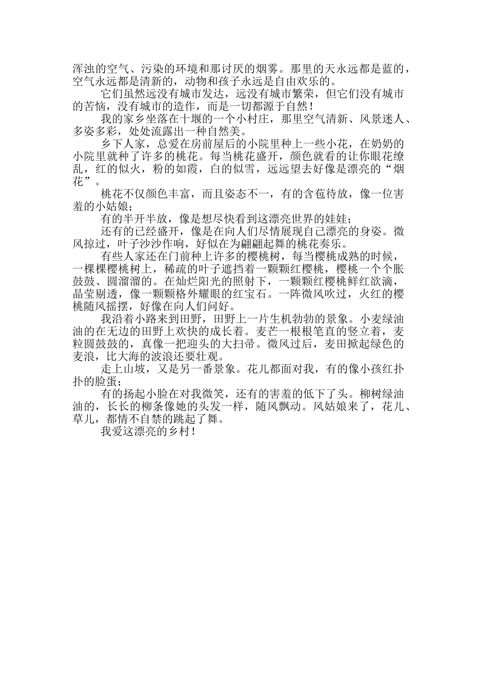 美丽乡村散文_第3页