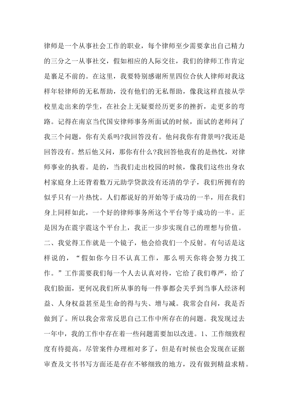 职业律师个人工作总结怎么写_第2页