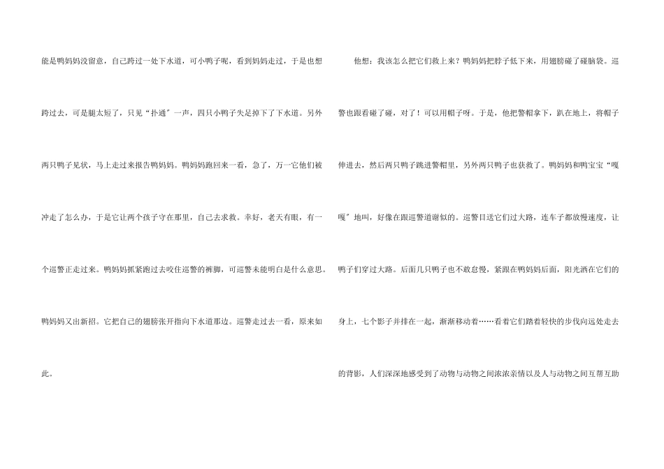 聪明的鸭妈妈10篇_第3页
