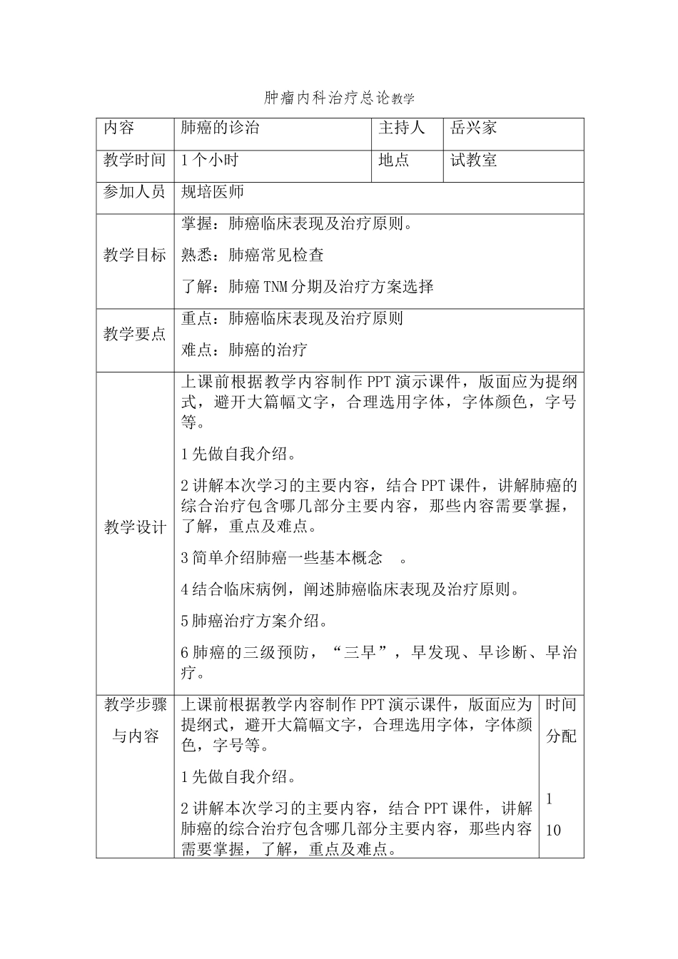 肺癌教学查房教案_第1页