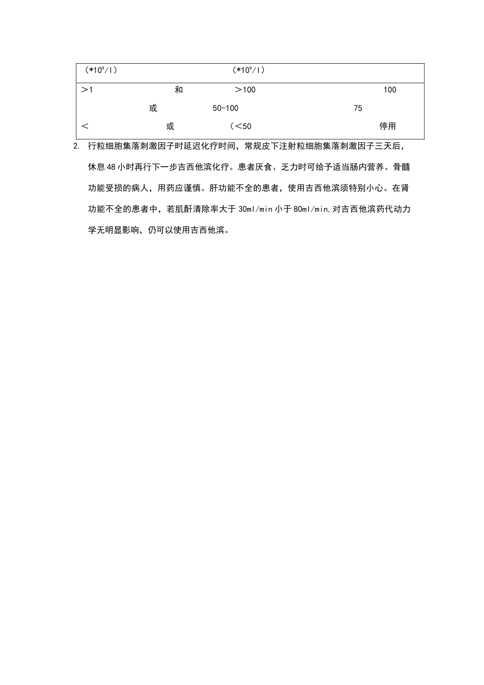 膀胱癌GC化疗方案_第2页