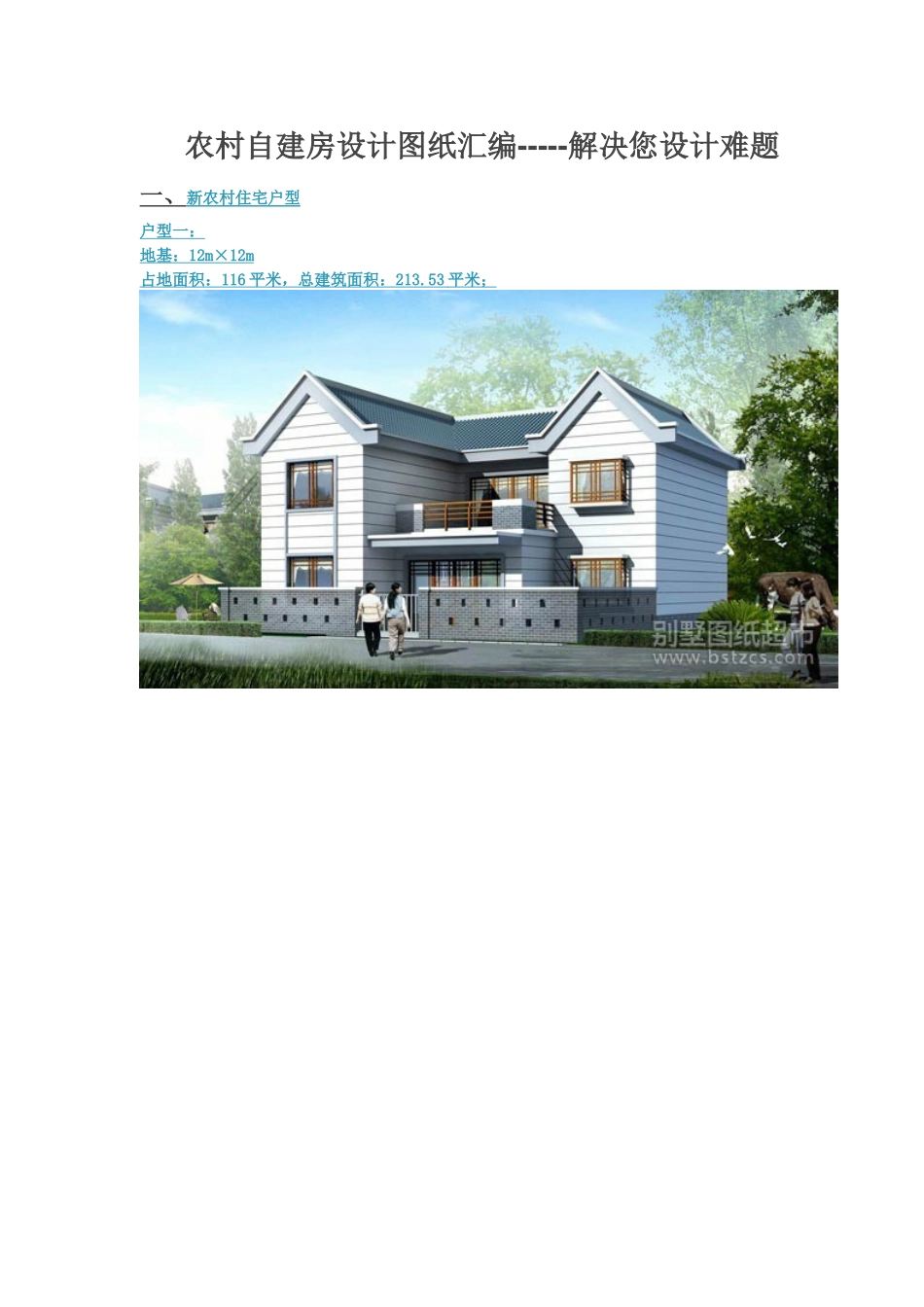 自建单体别墅设计图纸_第1页