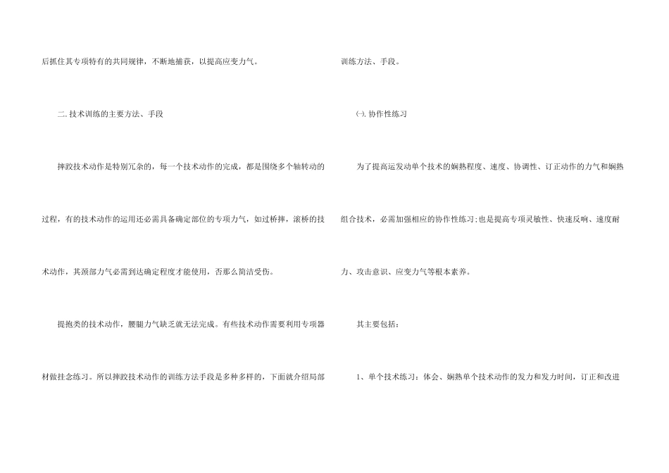 自由式摔跤技巧大全_第3页