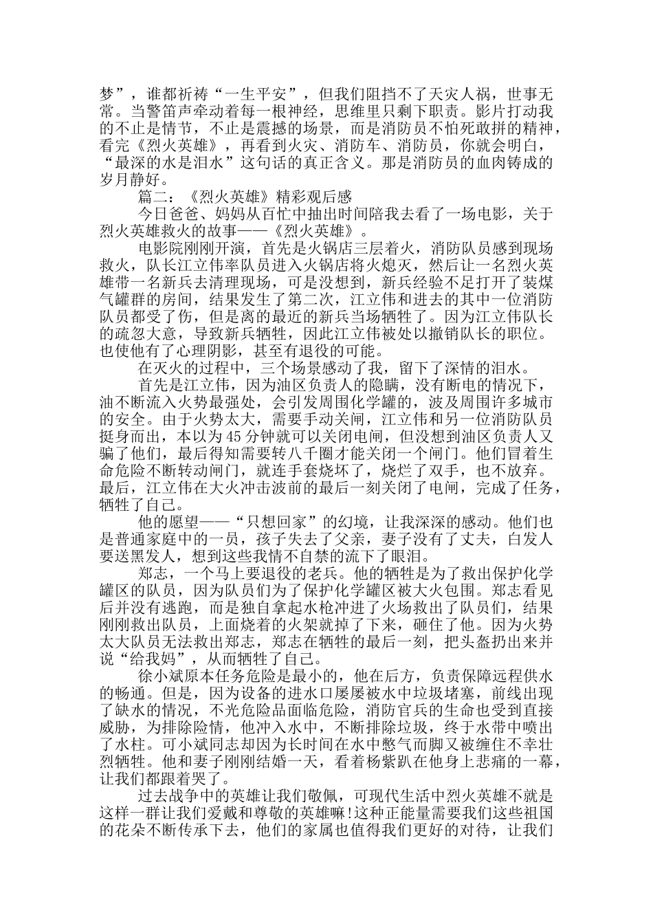 致敬消防英雄心得体会2篇_第2页