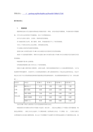 船代培训讲义