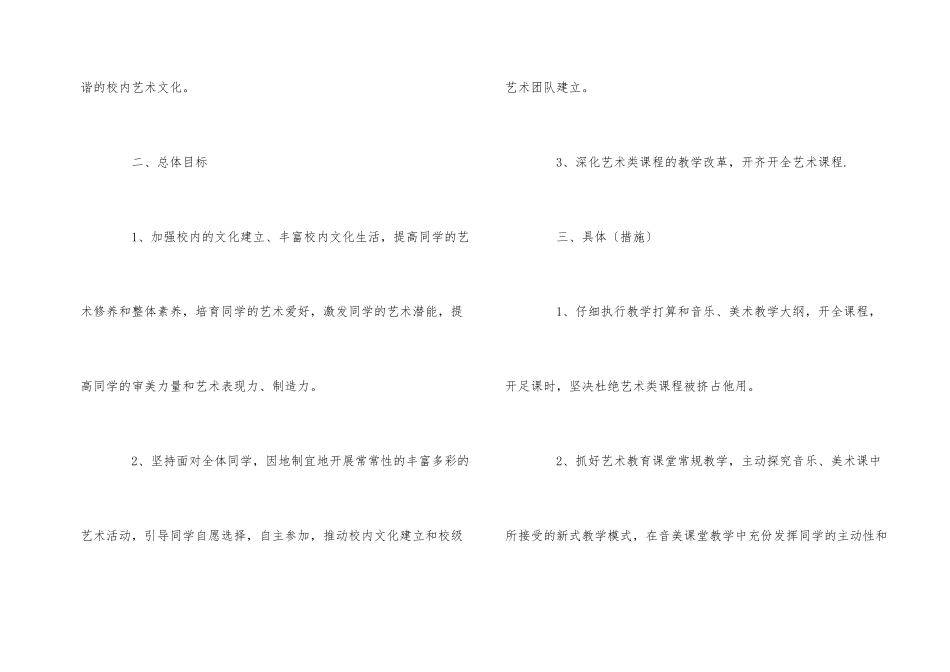 艺术培训学校工作计划2024_第2页