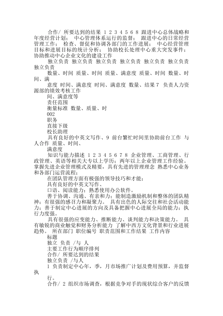 艺术培训机构各岗位职责及考核_第2页