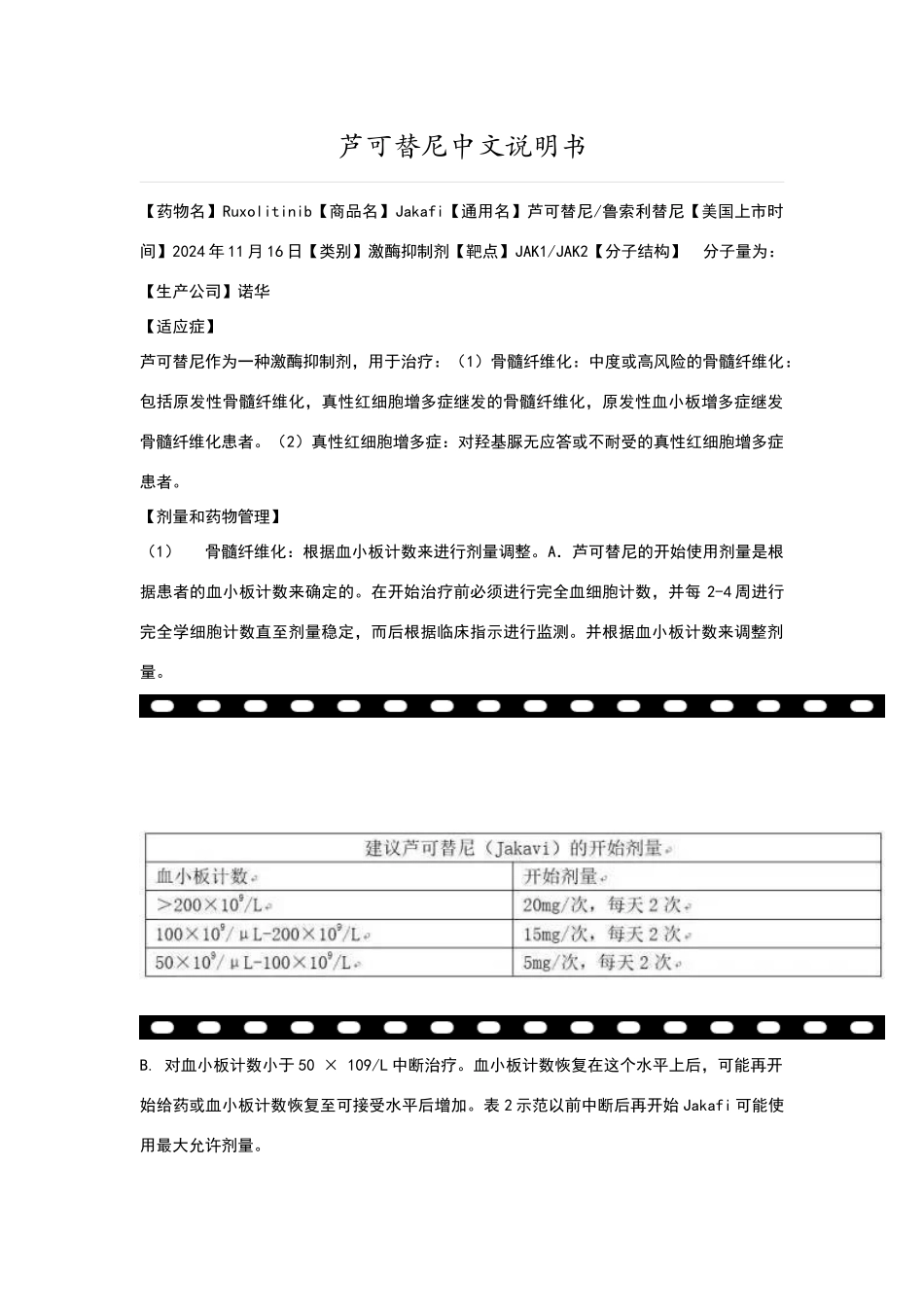 芦可替尼中文说明书_第1页