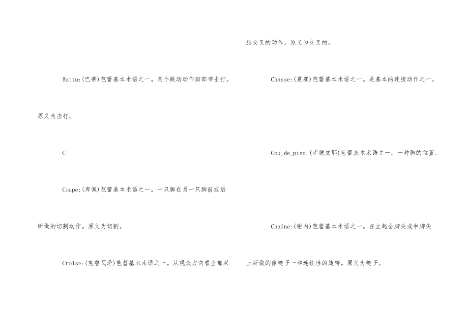 芭蕾舞专业术语_第3页