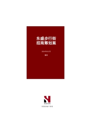 苏州东盛步行街招商策划方案