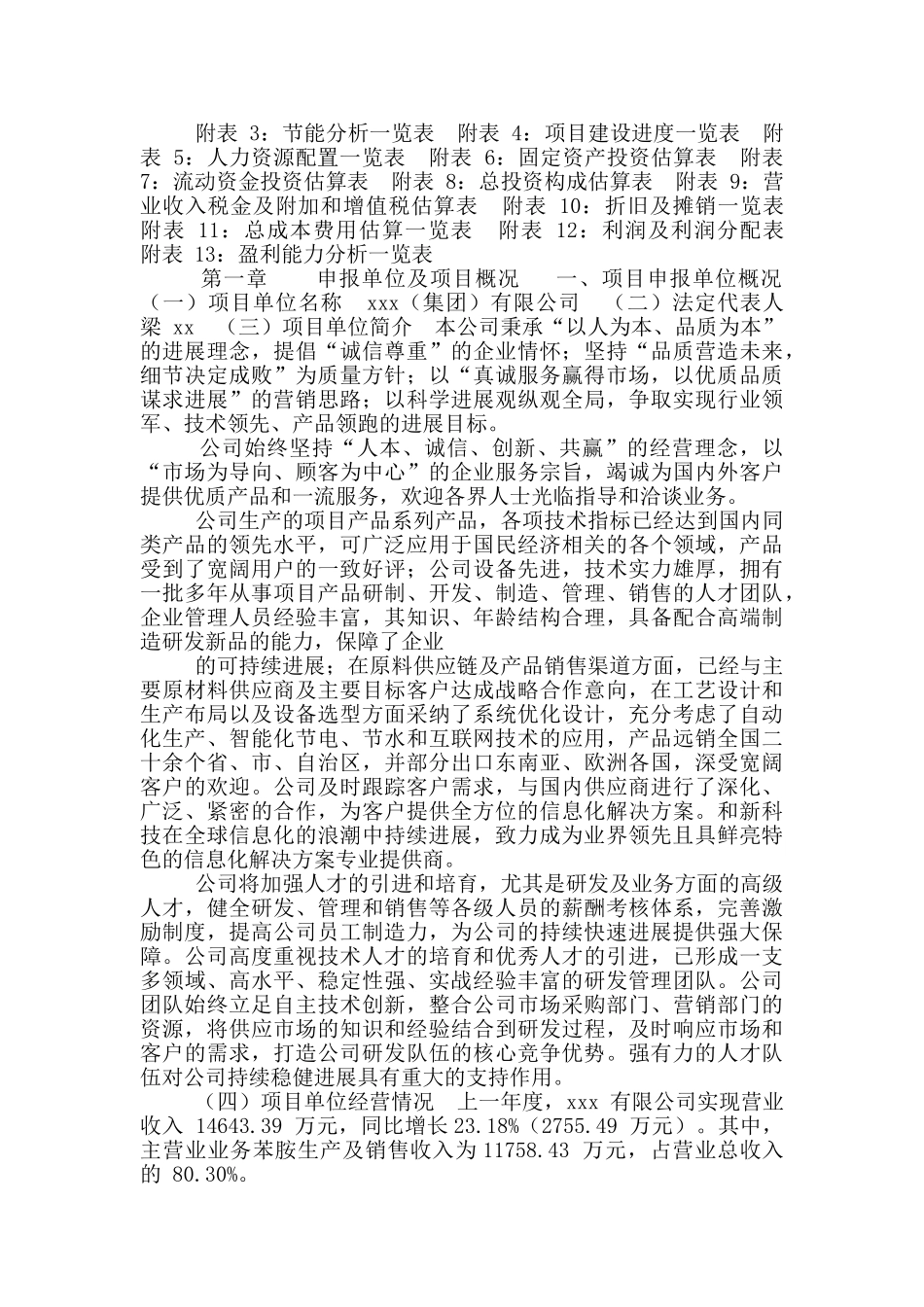 苯胺项目立项申请报告模版_第2页