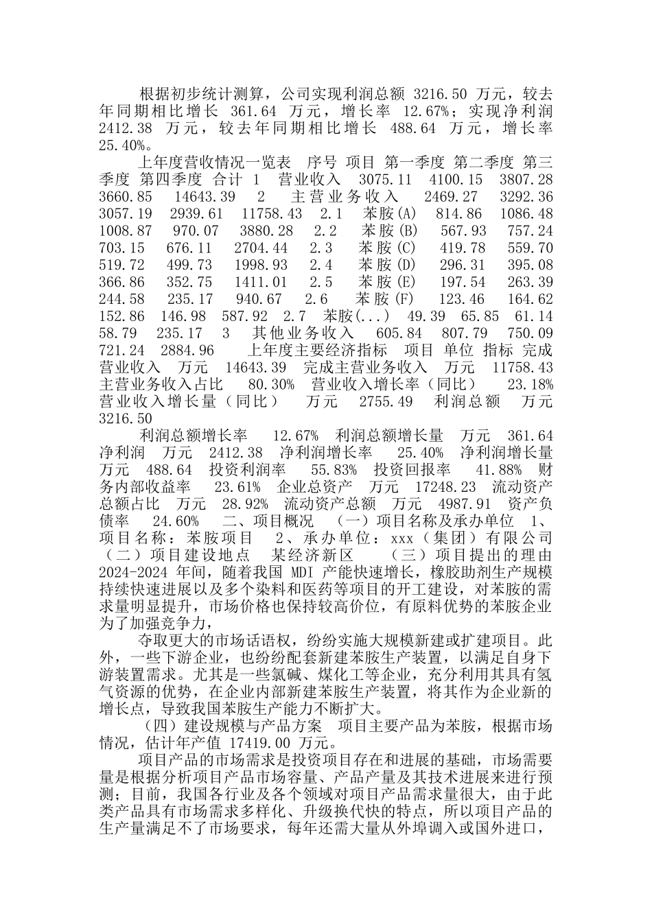 苯胺项目立项申请报告模版_第3页