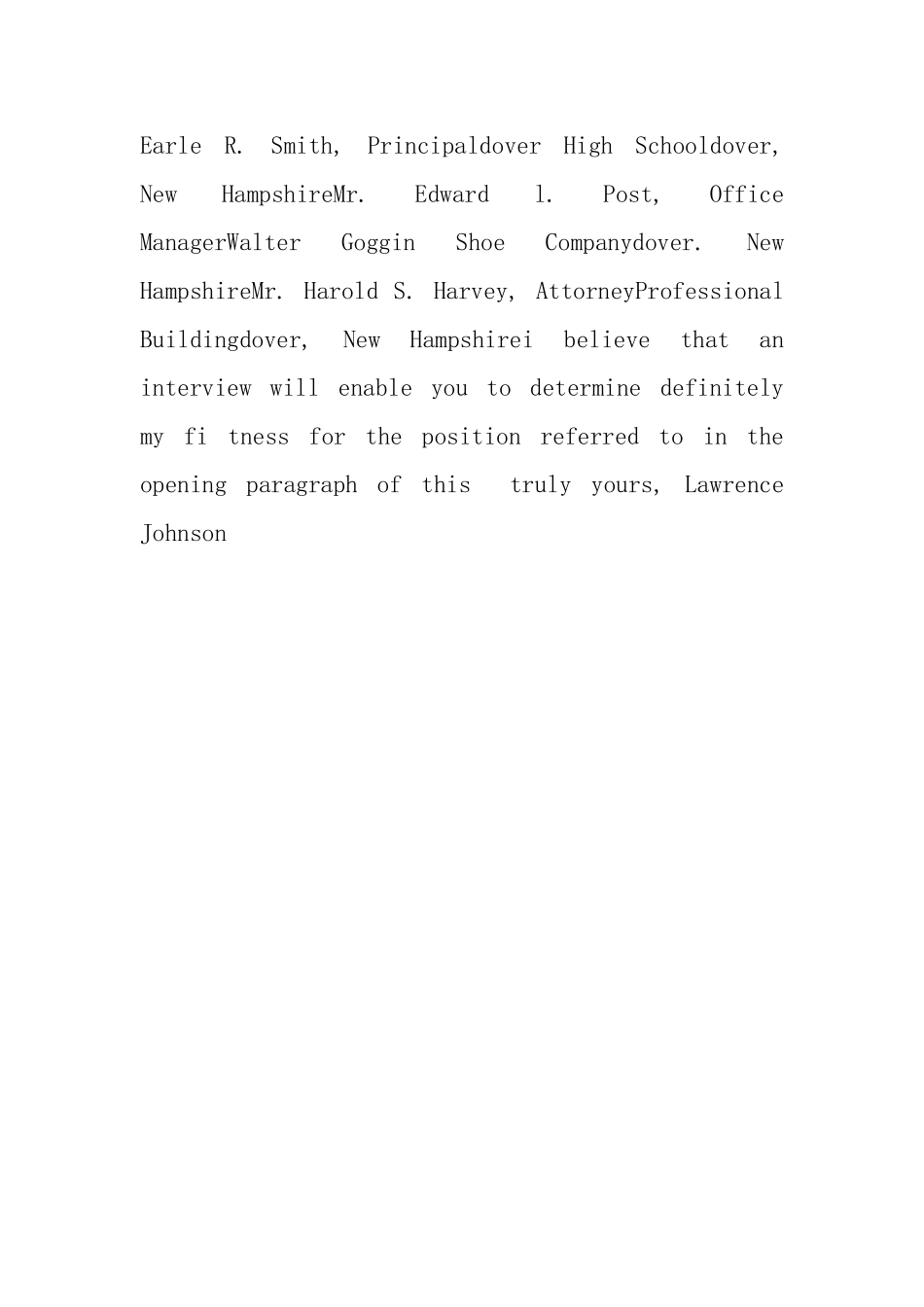 英文求职信范文_第2页