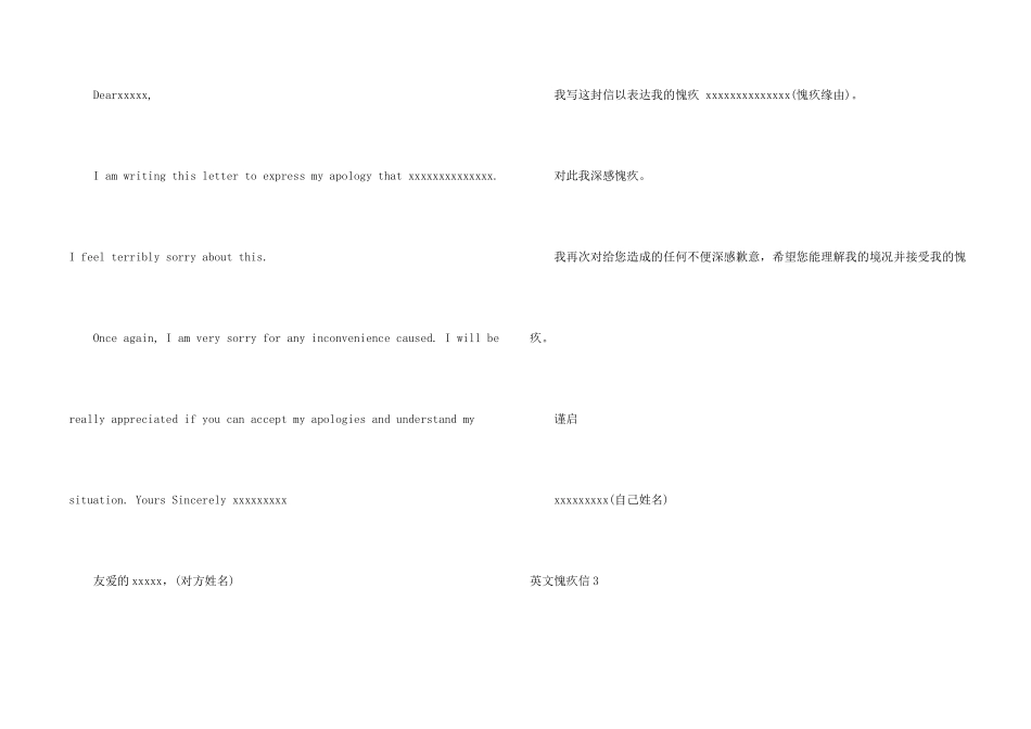 英文道歉信5篇_第2页
