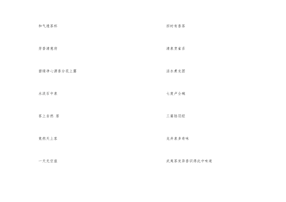 茶馆茶楼开业对联春联大全2024_第3页