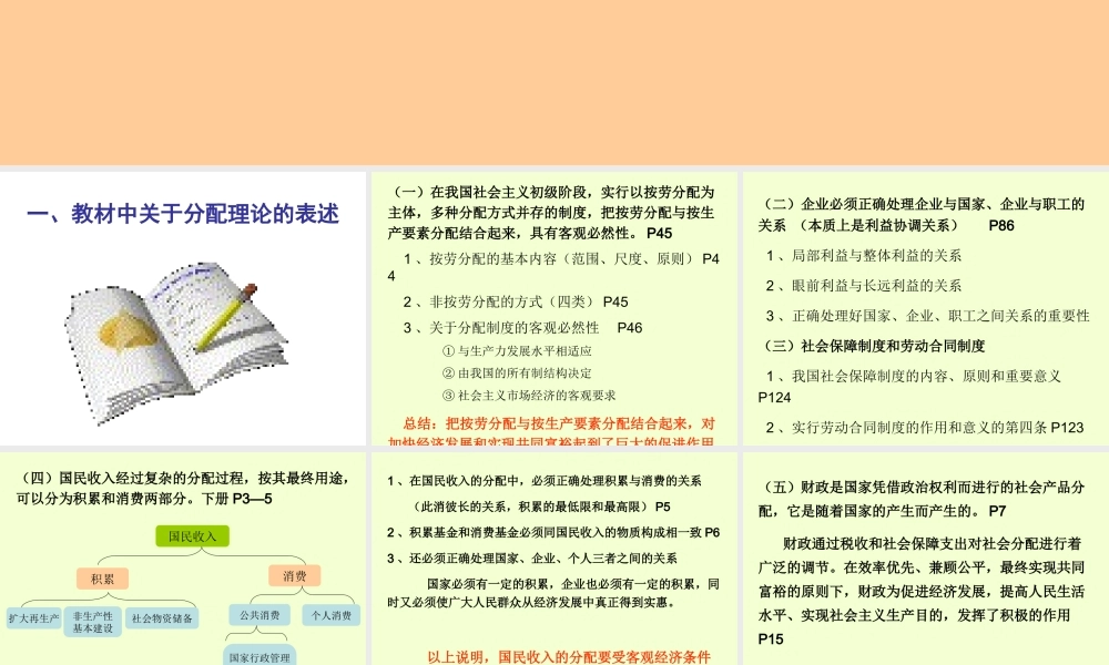 年文综政治备考重要考点和时政热点梳理五 分配公平专题
