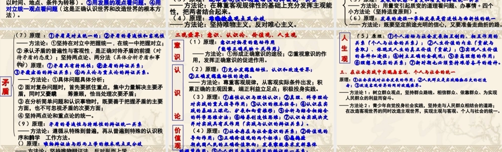 哲学常识总复习哲学常识总复习