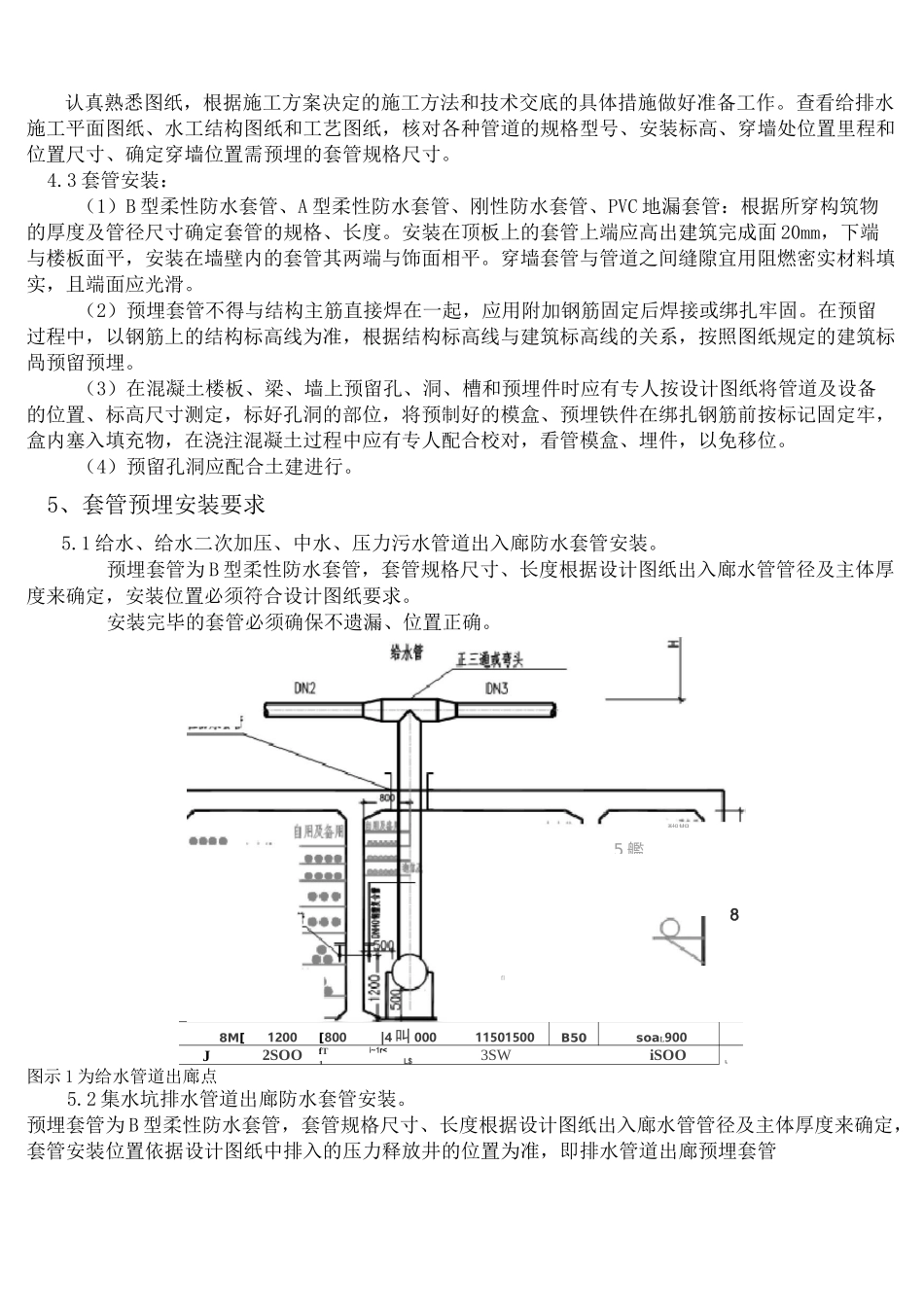 套管预埋安装技术交底_第2页