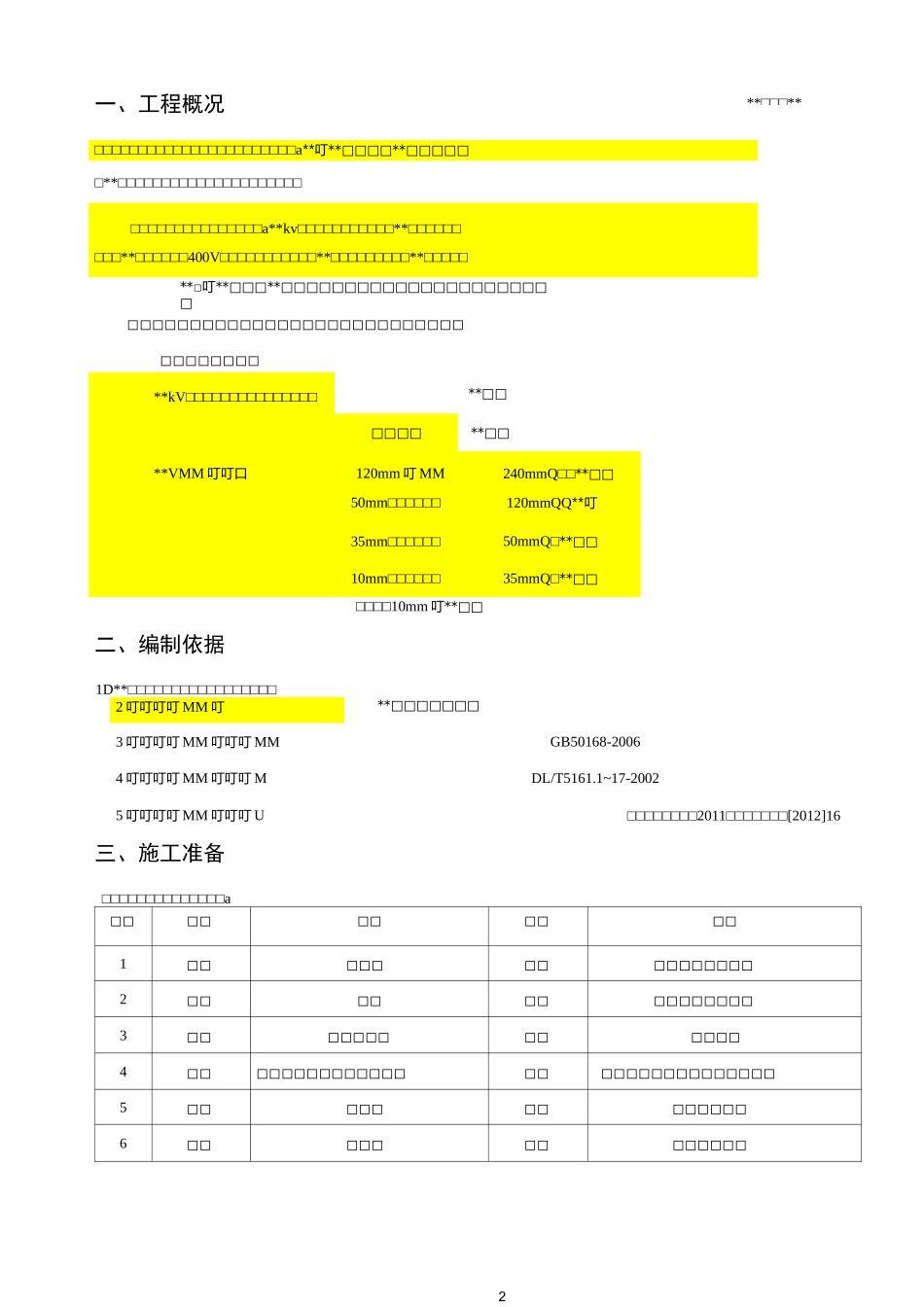动力电缆接线作业指导书_第2页