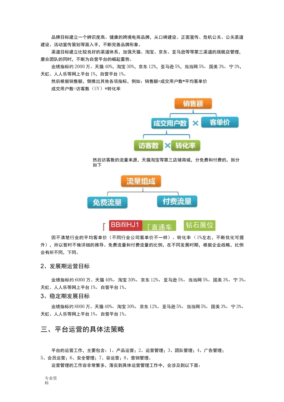 XX跨境电商平台运营发展方案_第3页