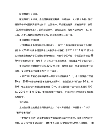 全国医院名录