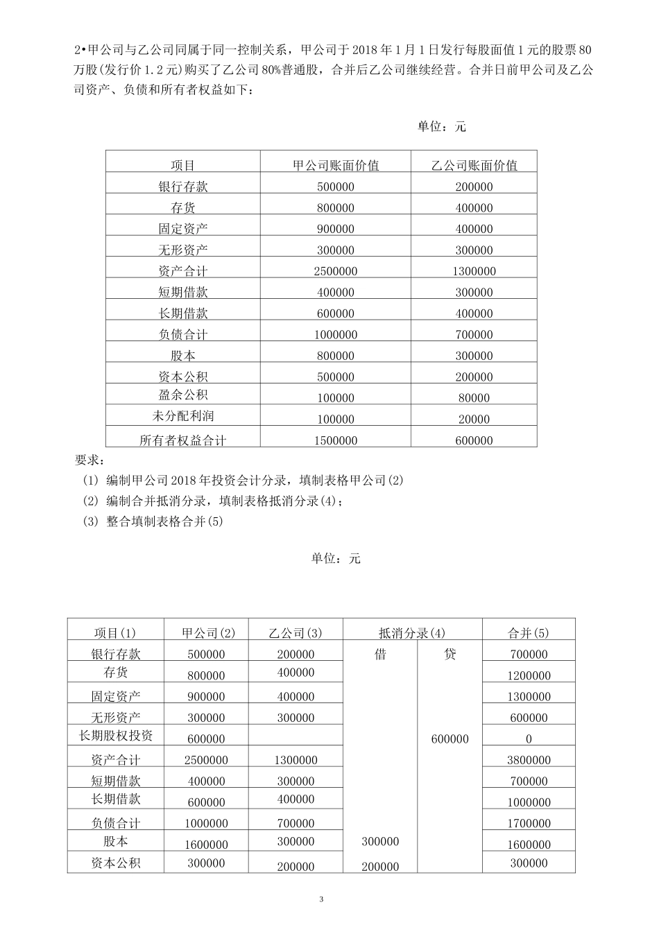 18春江南大学《高级财务会计》答案_第3页