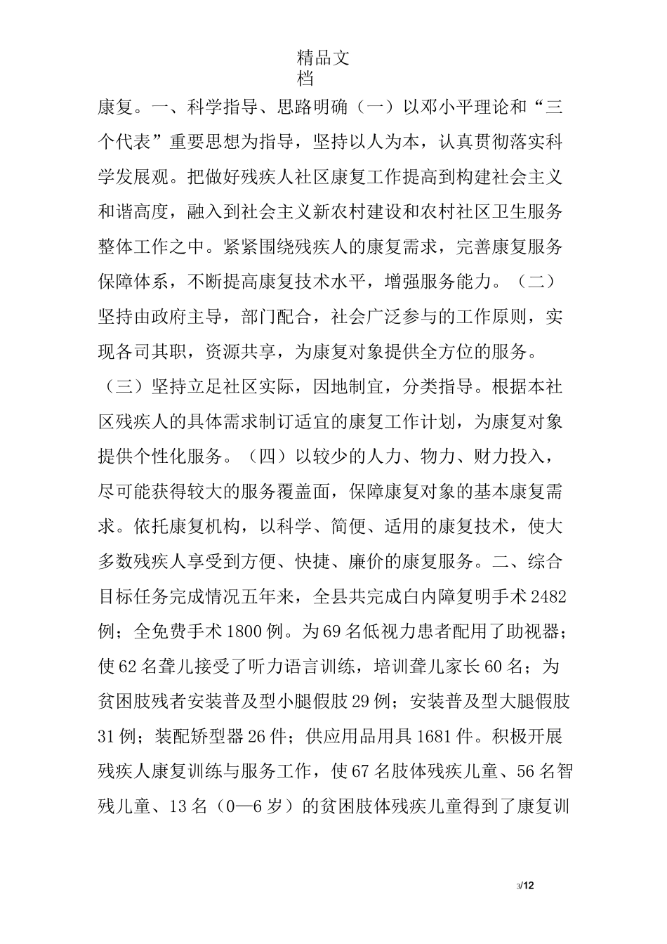 残疾人康复工作总结_第3页