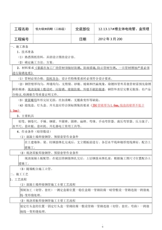 电气SC线管套管预埋