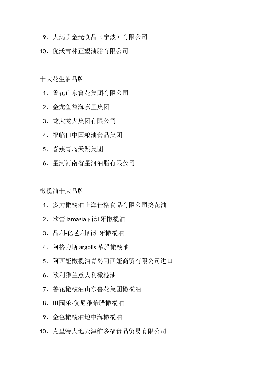 中国食用油十大品牌及食用油品牌策划_第2页