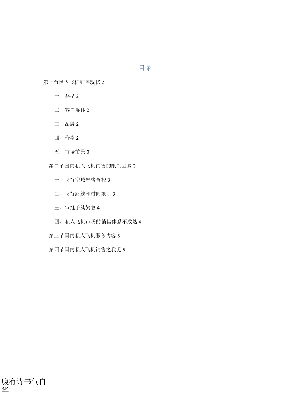 国内私人飞机销售浅析_Ritter_第1页