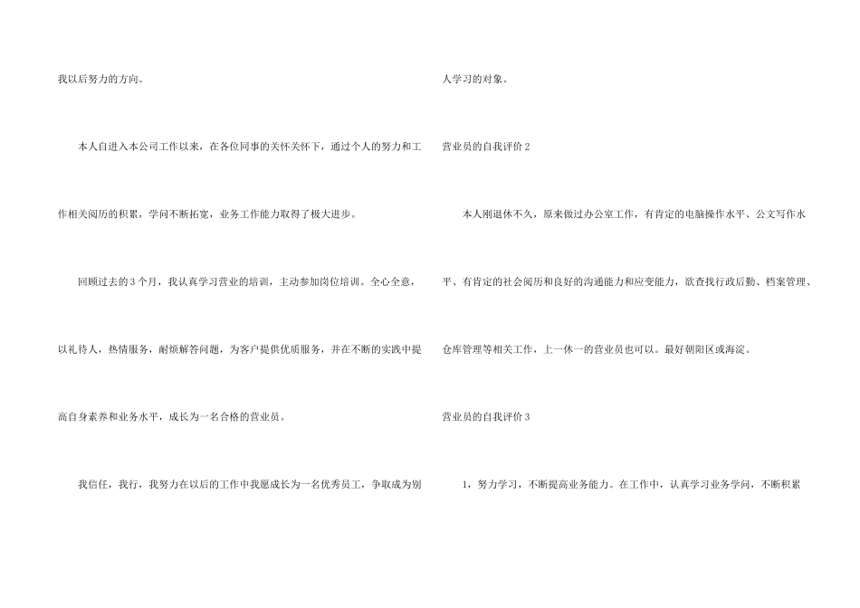 营业员的自我评价_第2页