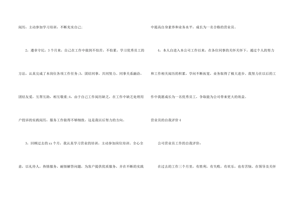 营业员的自我评价_第3页
