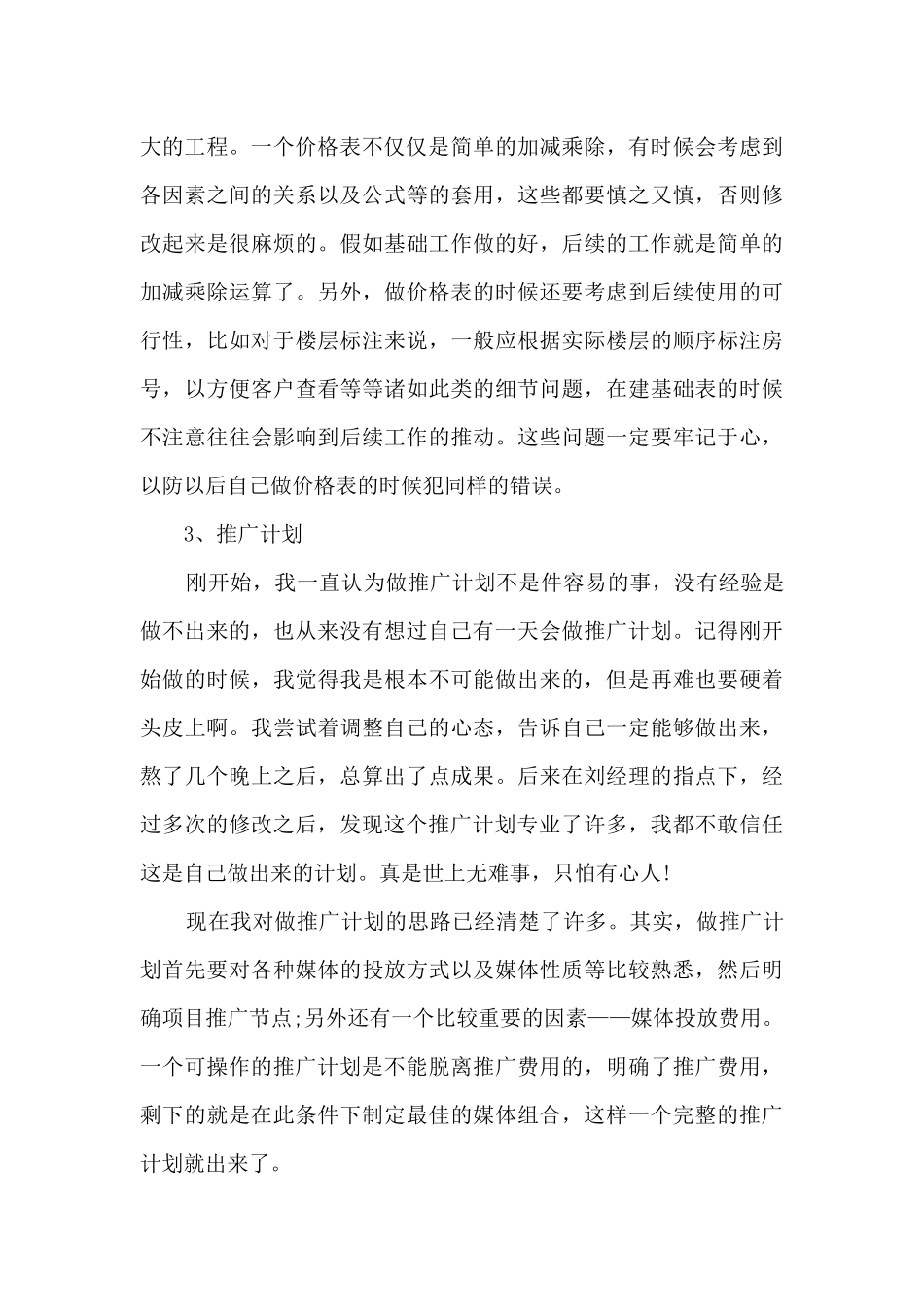 营销策划书的总结分享_第3页