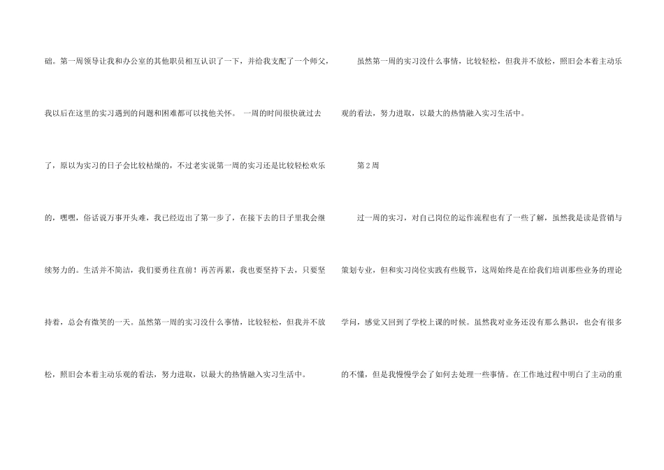 营销策划专业顶岗实习周记_第2页