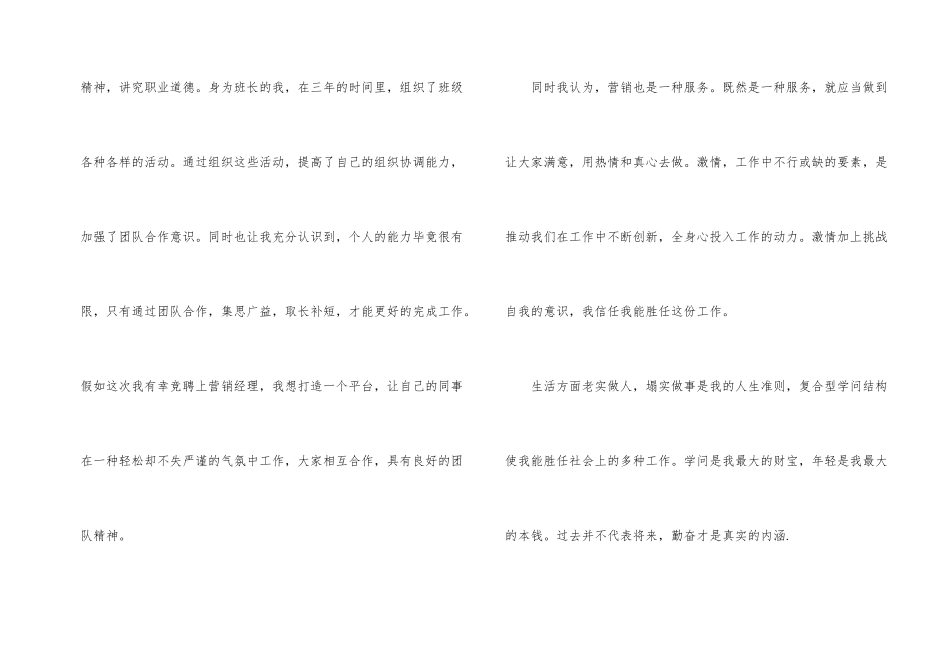 营销经理面试介绍_第2页