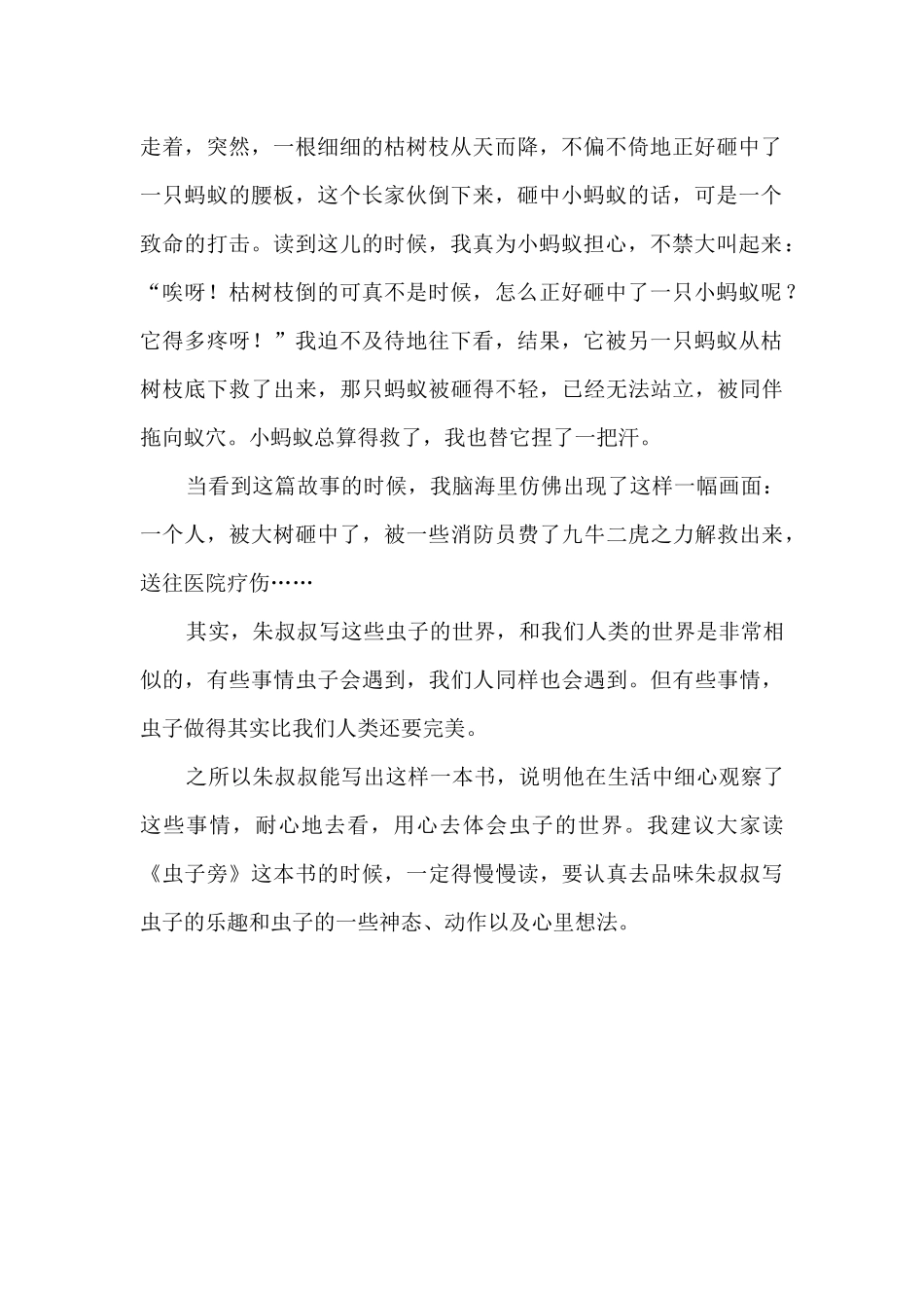 虫子旁读后感_第2页