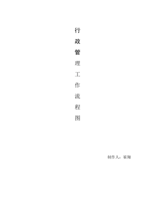 行政部工作流程图