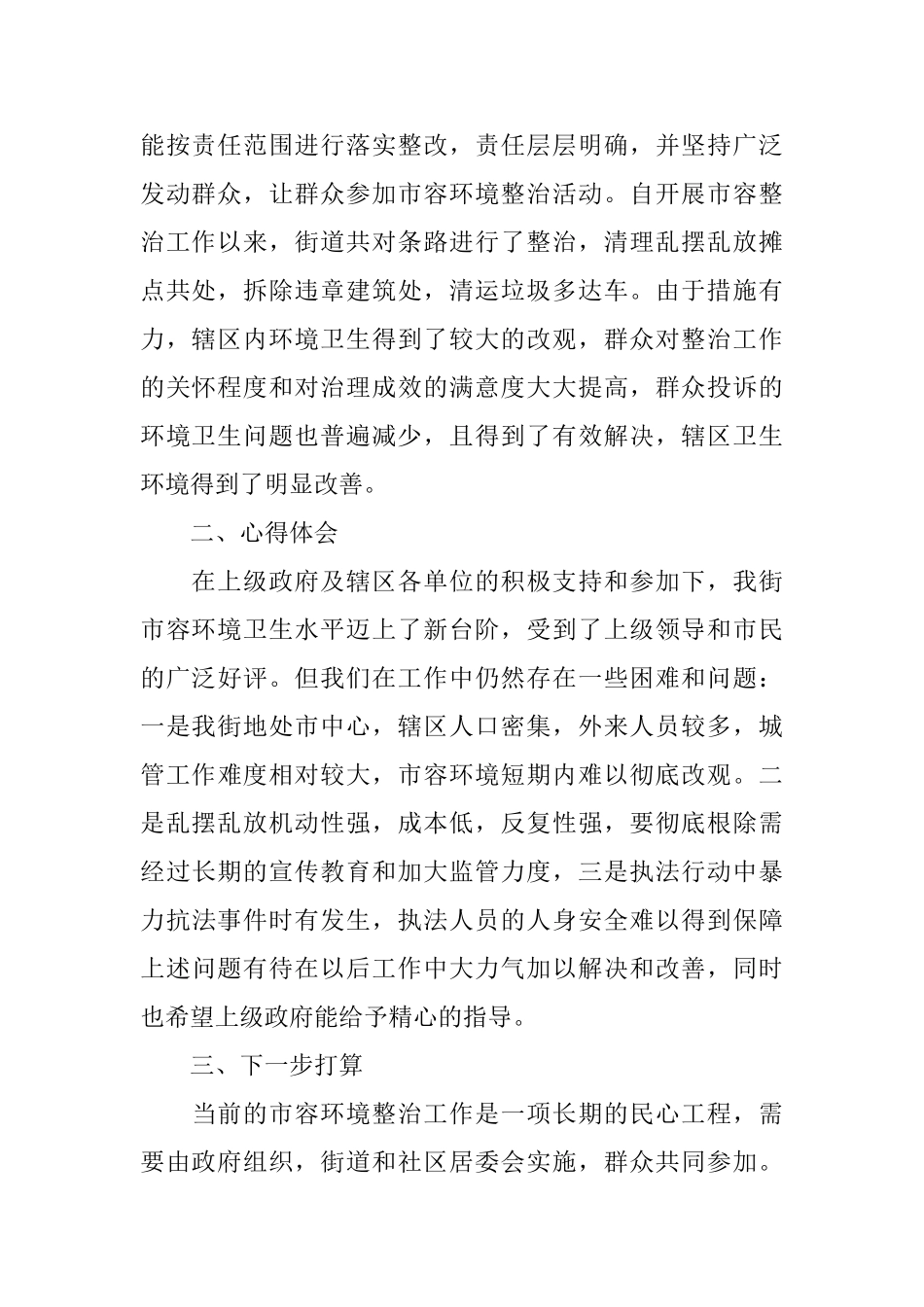 街道市容综治工作小结及下步计划部署_第2页