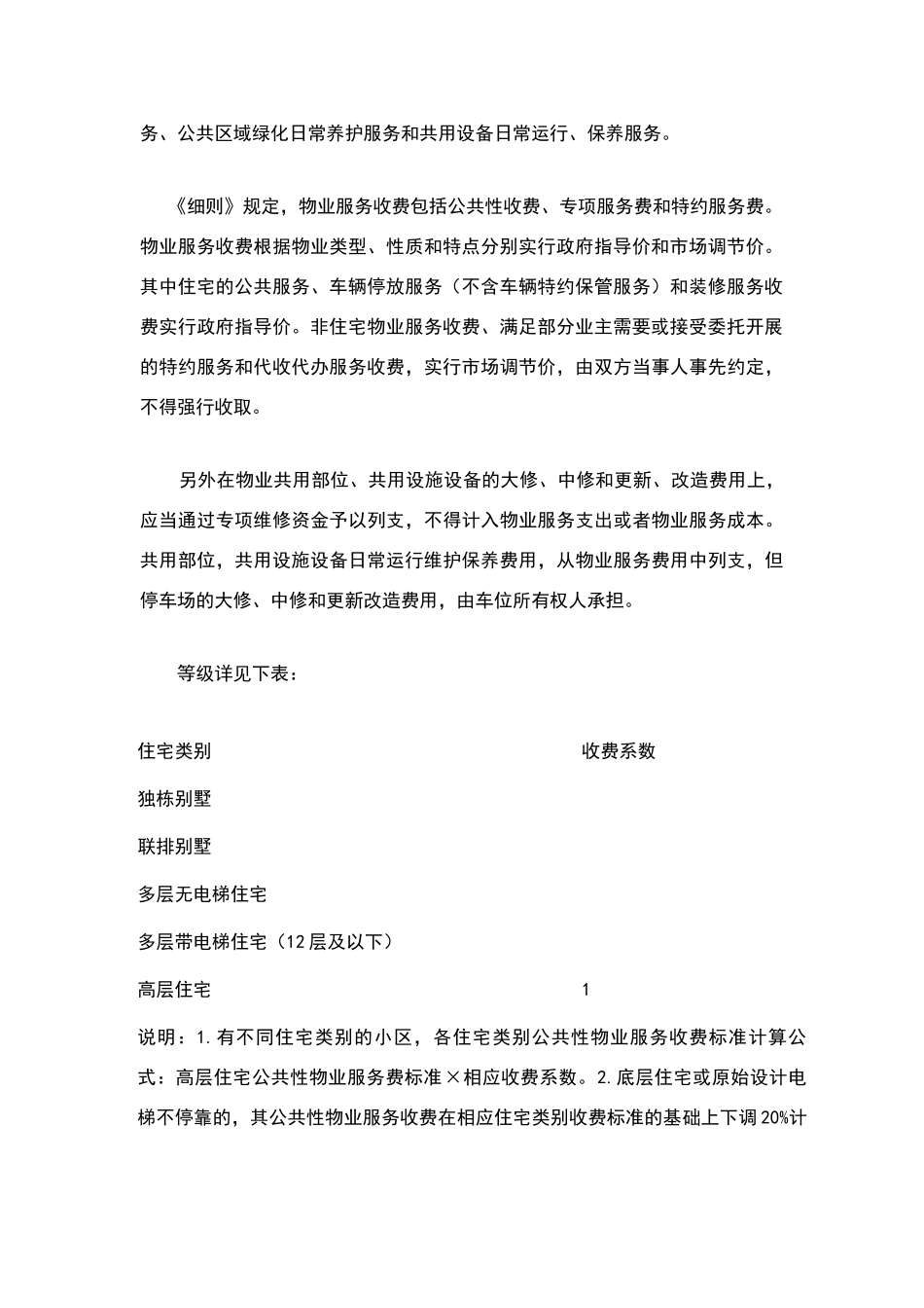 衡阳市物业服务收费管理实施细则_第2页