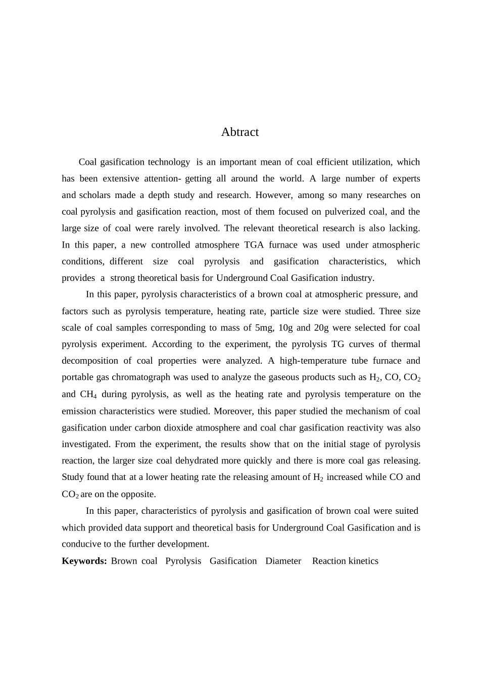 褐煤热解与气化反应特性的实验研究_第3页