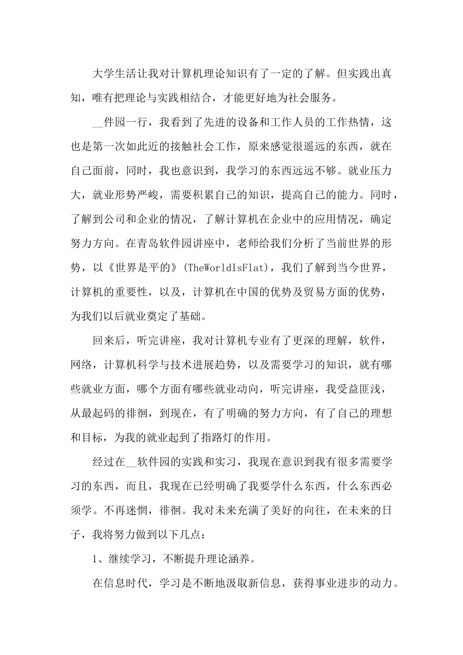 计算机个人实习工作总结5篇_第2页