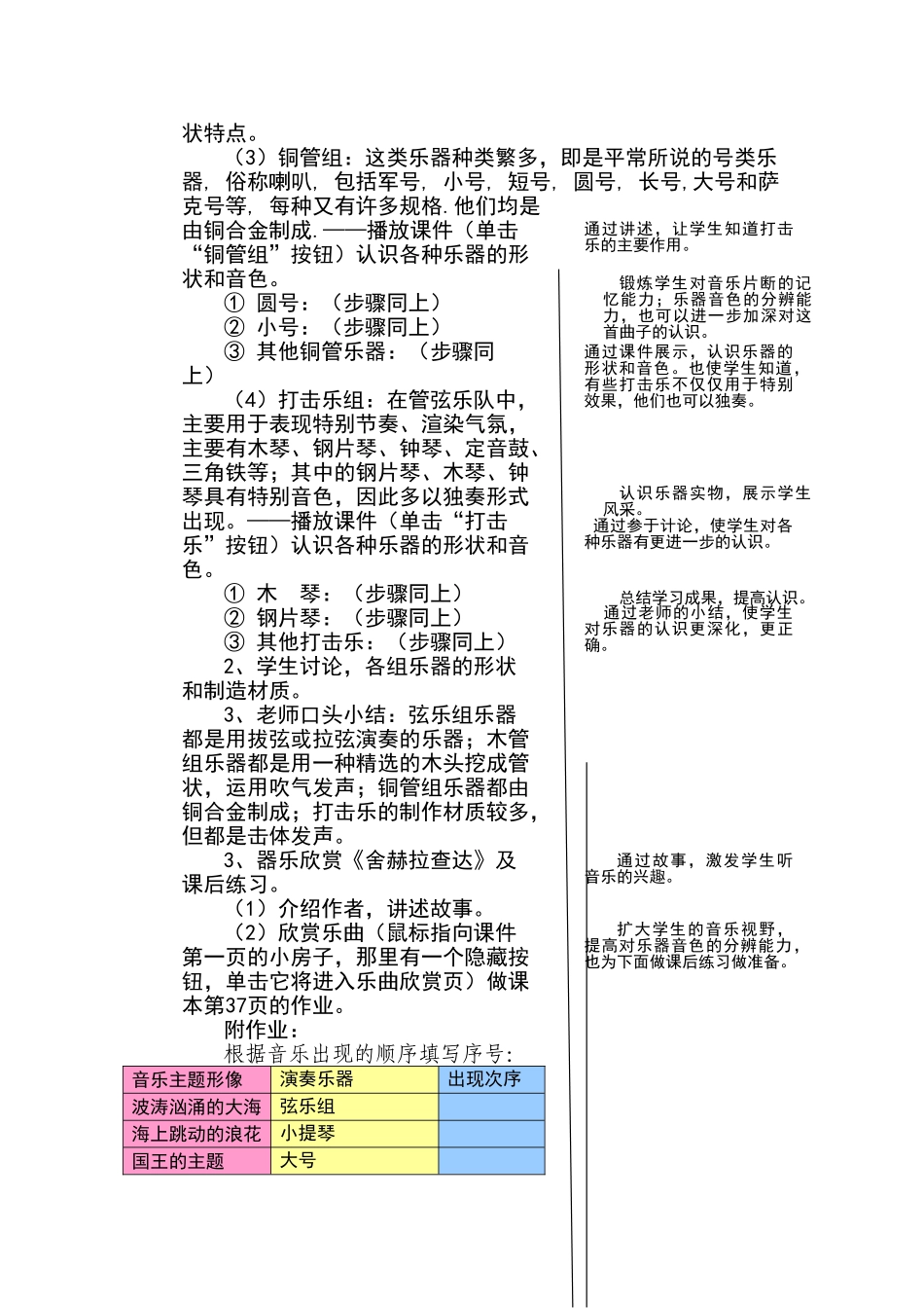 认识西洋管弦乐器教学设计_第3页